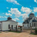 Crkva Gajdobra Pejzaz 40x70cm Ulje na platnu po narudzbini Umetnicka slika umetnik Darko TOPALSKI