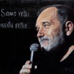 DJordje Balasevic - Umetnicka slika 35x40cm Ulje na platnu portret po narudzbini 2024 umetnik Darko TOPALSKI