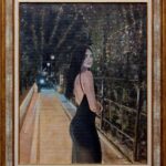 Devojka - Umetnicka slika 50x40cm Ulje na platnu figuracija po narudzbini 2023 umetnik Darko TOPALSKI