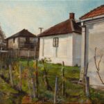 Kuce Ulje na platnu 35x25cm 2022. Pejzaz po narudzbini Umetnicka slika umetnik Darko Topalski