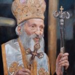 Patrijarh Pavle 70x50cm Ulje na platnu portert po narudzbini 2024 Umetnicka slika umetnik Darko TOPALSKI