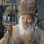 Patrijarh Pavle Portret po narudzbini Ulje na platnu 40x30cm 2020 Umetnicka slika umetnik Darko TOPALSKI