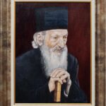 Patrijarh Pavle portret po narudzbini Umetnicka slika 40x30cm sa ramom 51x41cm Ulje na platnu 2024. umetnik Darko TOPALSKI