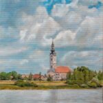 Pogled na Futog 50x40cm Ulje na platnu pejzaž po narudzbini 2024 Umetnicka slika umetnik Darko TOPALSKI
