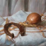 Potkovica i Luk – Mrtva priroda po narudžbini -Umetnicka slika 30x40cm, -Ulje na platnu umetnik Darko TOPALSKI