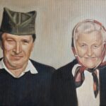 Roditelji - Umetnicka slika 35x50cm Ulje na platnu po narudzbini 2024 umetnik Darko TOPALSKI