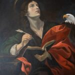 Sv Jovan Bogoslov 122x92cm Ulje na platnu Ikona po naruzbini po Carlo Dolci Umetnicka slika 2024 umetnik Darko TOPALSKI